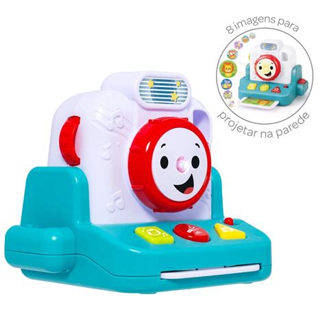 Maquina Fotografica Brinquedo - Brinquedo Buba Máquina Fotográfica com Projetor (6M+)