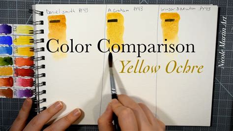 Color Spotlight Yellow Ochre Watercolor Comparison Plus Paint Mixes