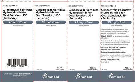 Clindamycin Palmitate Hydrochloride For Oral Solution Usp