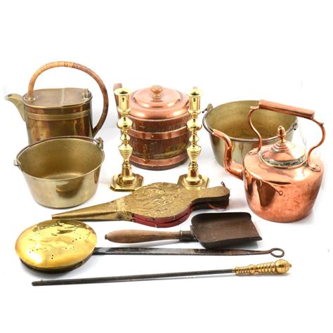 Lot 73 Assorted Brass And Copper Ware