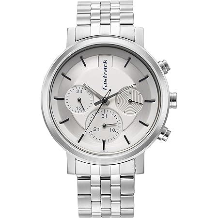 Fastrack Exuberant Analog White Dial Men S Watch 3283SL01 Amazon In