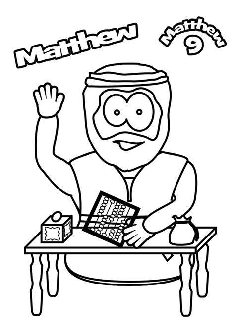 Matthew Tax Collector Coloring Page