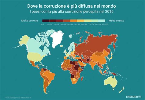 I Paesi Pi Corrotti Del Mondo Infografica Ihodl