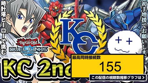 ライブ同時接続数グラフ『ポイントを溶かしまくったkcカップ2ndステージ その45【遊戯王デュエルリンクス】【yugiohduellinks】 』 Livechart