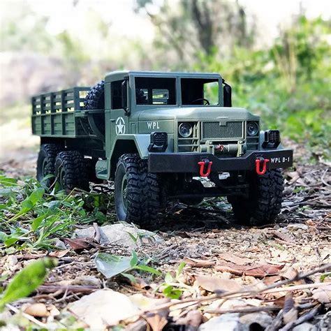 2.4g 1/16 Scale Rc Military Truck 6x6 Rtr U.s M35 Army Crawler Cars ...