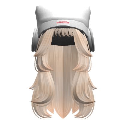 Blonde Layered Princess Hair W Beanie Headphone Roblox Item