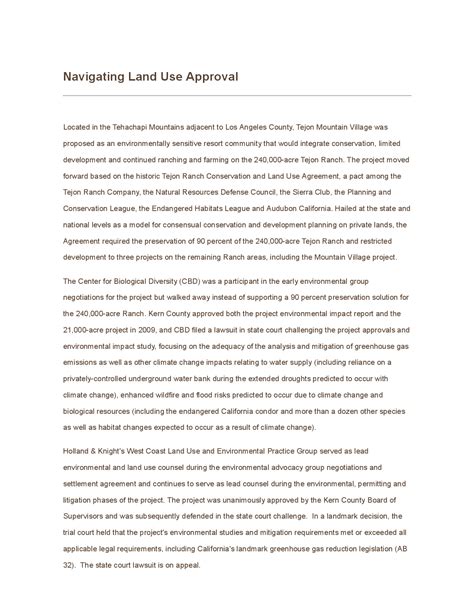 Navigating Land Use Approval