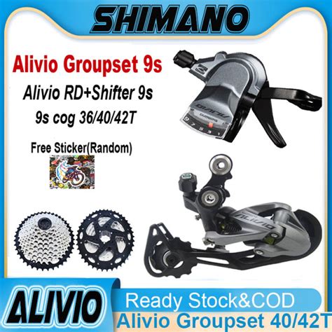 Shimano M4000 Alivio RD 9 Speed Shifter Rear Derailleur Groupset VG