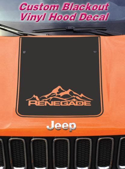 Jeep Renegade 2015 2016 Blackout Vinyl Hood Decal Ren 13