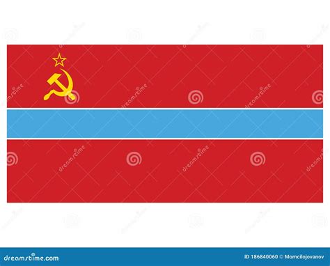 Flag of the Uzbek Soviet Socialist Republic Stock Vector - Illustration ...