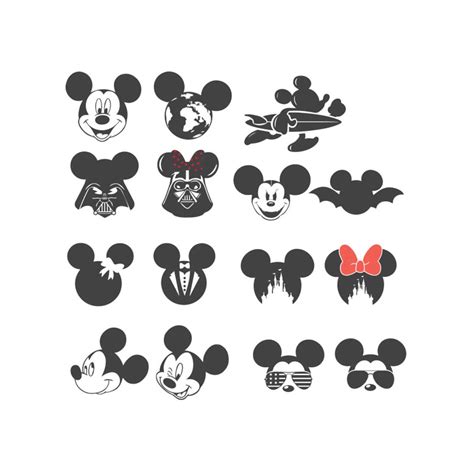 Mickey Mouse Bundle Svg Disney Svg Mickey Svg Mickey Head Inspire Uplift