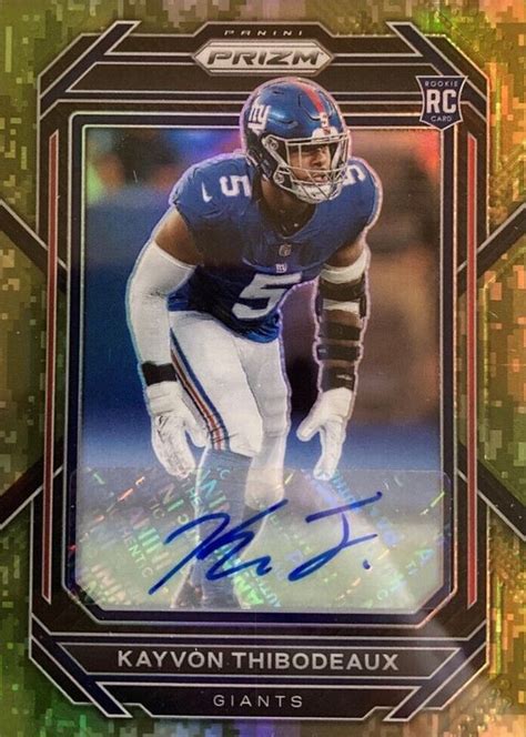 Kayvon Thibodeaux 2022 Prizm 370 Rookie Autographs Camo 25 PSA 10