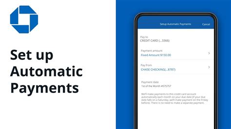 How To Setup Automatic Credit Card Payments Chase Mobile® App Youtube