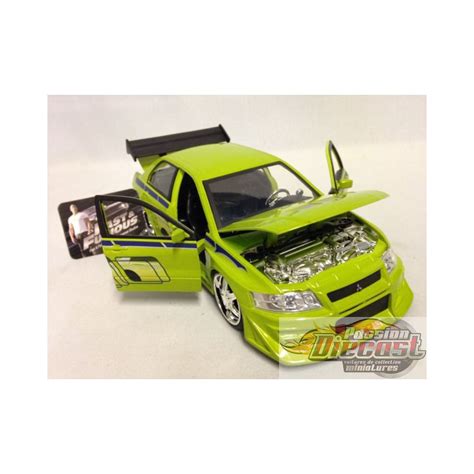 124 Fast And Furious Brians Mitsubishi Lancer Evolution Vii Jada 99788 Passion Diecast