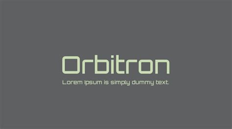 Orbitron Font Family : Download Free for Desktop & Webfont