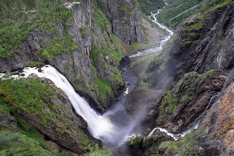 One Of The Highest Waterfalls In Norway License Image