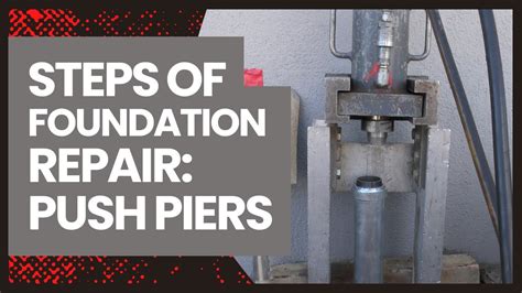 Steps Of Foundation Repair Push Piers For Your Home S Foundation Youtube