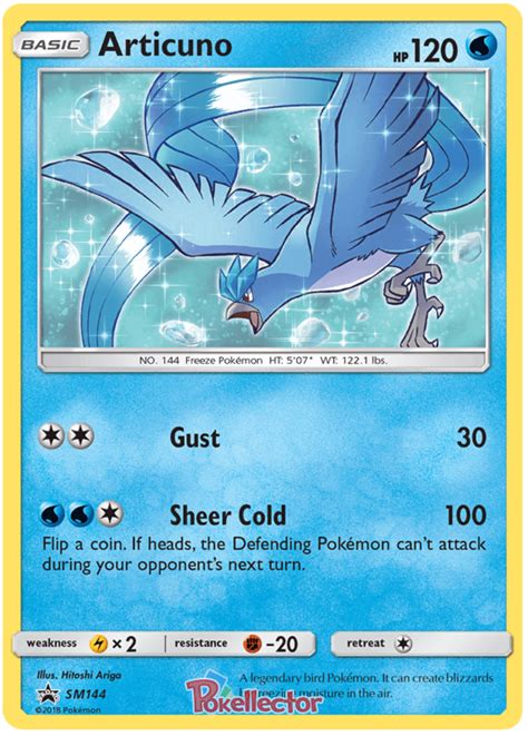 Articuno Sun Moon Promos 144 Pokemon Card