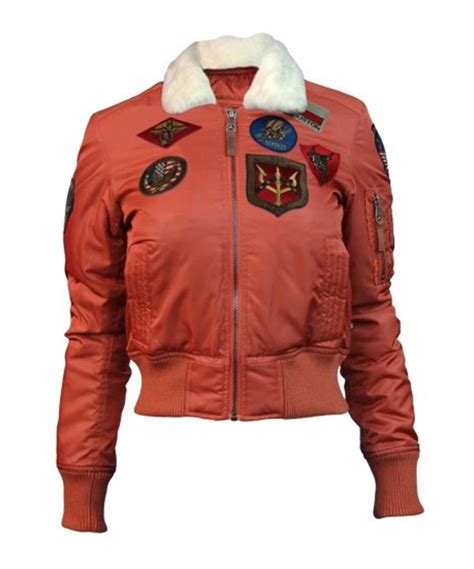 Top Gun B 15 Womens Flight Jacket With Patches — Marvel Jacket