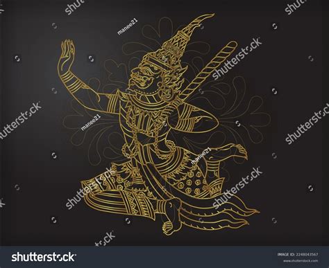 Characters Ramayana Giant Vector Stock Vector (Royalty Free) 2248043567 ...