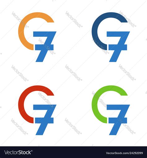 G7 Logo Royalty Free Vector Image Vectorstock