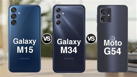 Samsung Galaxy M15 Vs Samsung Galaxy M34 Vs Moto G54 Youtube