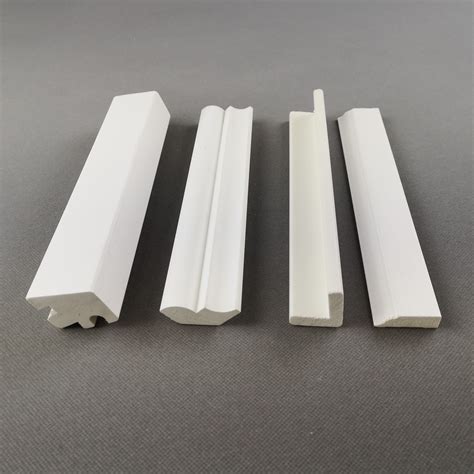 Decorative Solid WPC Door Frame Trim Moulding / Pvc Extruded Profiles ...