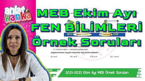 Ekim Ayı Örnek Sorular Fen Bilimleri Lgs 2022 Youtube