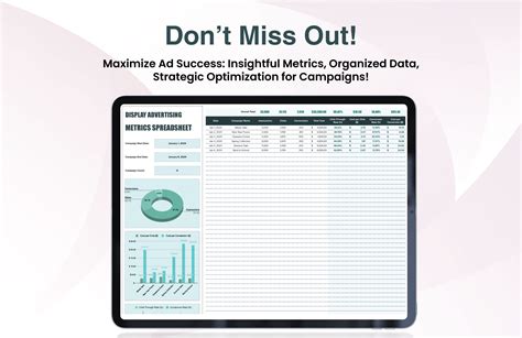 Display Advertising Metrics Spreadsheet Template in Excel, Google ...