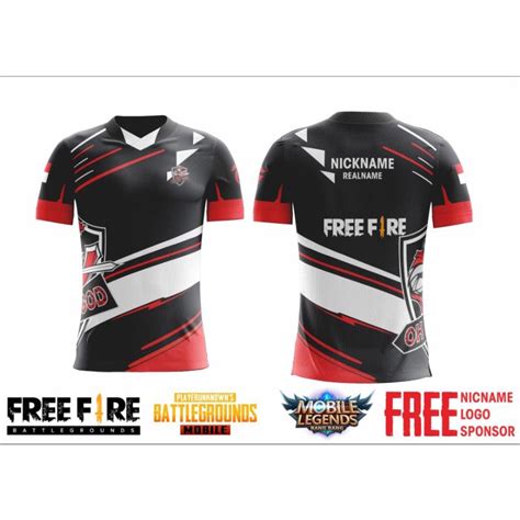 Jual Jersey Gaming Custom Freefire Mobile Legend Dan Pubg Shopee