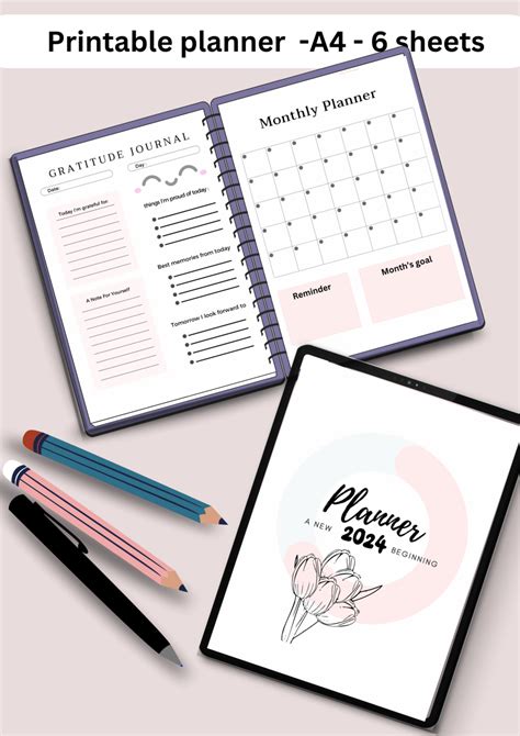 A Printable Planner & template