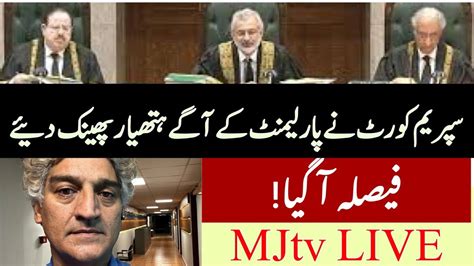 Mjtv Breaking News Supreme Court Upholds Parliament Made Law On