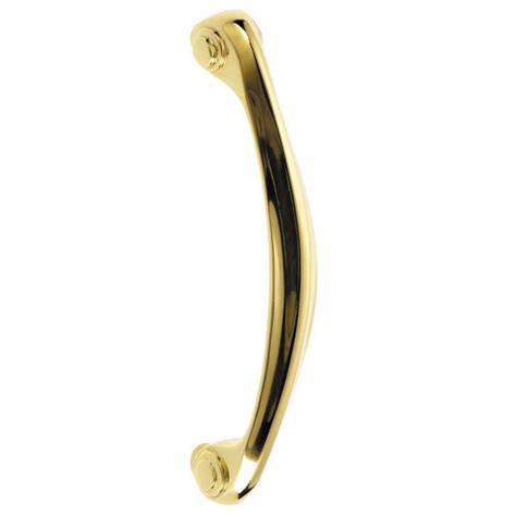 Croft 5205 Grace Cabinet Handle Polished Brass Unlacquered Broughtons Lighting And Ironmongery