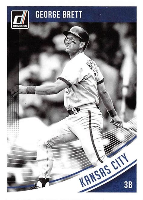 George Brett Baseball Card Kansas City Royals Donruss Black