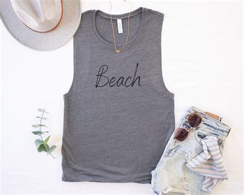 Beach Muscle Tank Lesbian Tank Beach Beach Tank Top Etsy