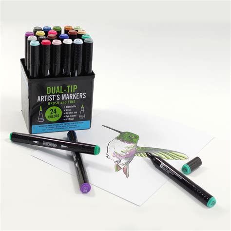 Amazon Studio Series Professional Alcohol Markers Dual Tip 24