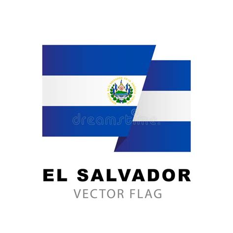 Bandera De El Salvador Ejemplo Del Vector Las Pinceladas Ilustración