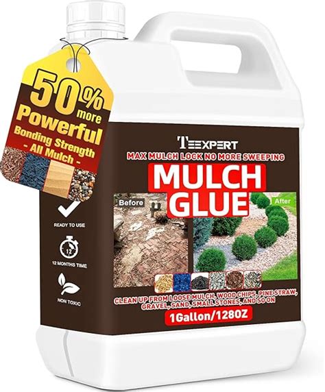 Amazon Teexpert Strong Mulch Glue For Landscaping 1 Gallon Ready