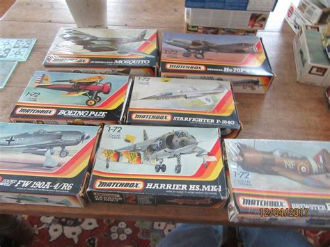 vintage lot 7 matchbox model airplanes kits | #1989529943