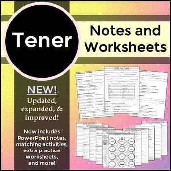 Spanish 1 Conjugating Tener Notes Worksheets And Activities