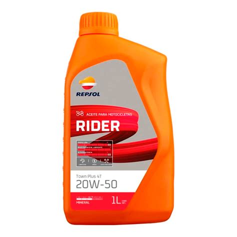 Aceite Repsol Rider Town Mineral 4T 20W 50 1Lt Punto Llantas