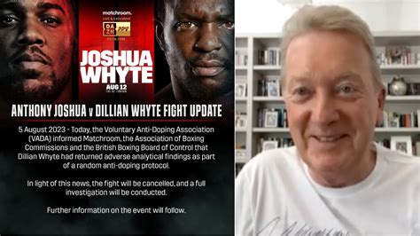 FRANK WARREN REACTS TO DAVID HAYE COMMENTS OVER ANTHONY JOSHUA Vs