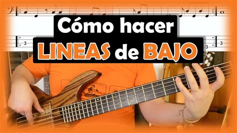 Como hacer LINEAS de BAJO AK Clases de Bajo Eléctrico YouTube