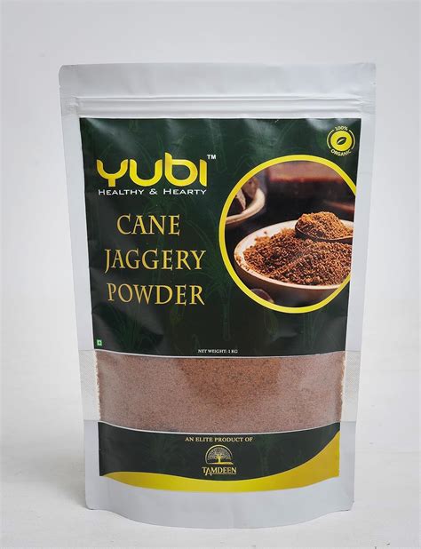 Yubi 1 Kg Natural Sugarcane Jaggery Vellam Nattu Sakkarai Bellam