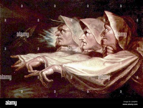 Johann Heinrich Füssli Artwork The Three Witches The Weird Sisters