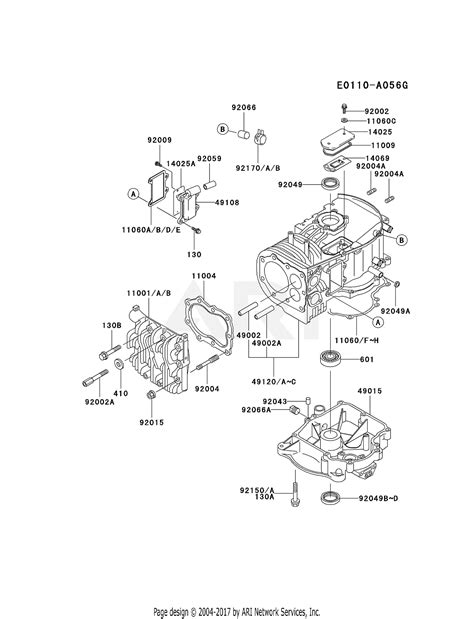 Kawasaki Fb V Ks Stroke Engine Fb V Parts Diagram For Cylinder