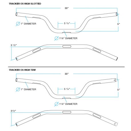 Handlebar Biltwell Tracker High Black