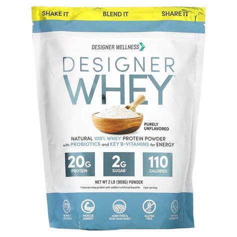 Designer Wellness Designer Whey Natural 100 Whey Protein Powder