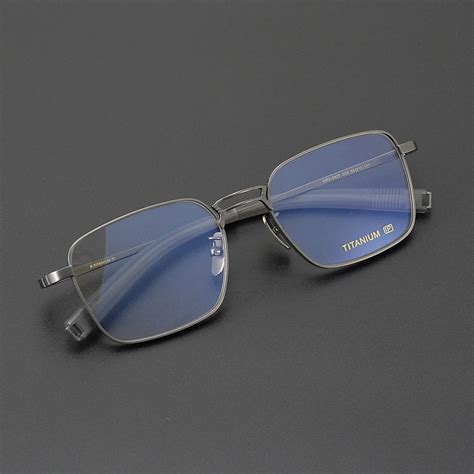 Ultra Light Pure Titanium Butterfly Middle Beam Myopia Glasses For Men