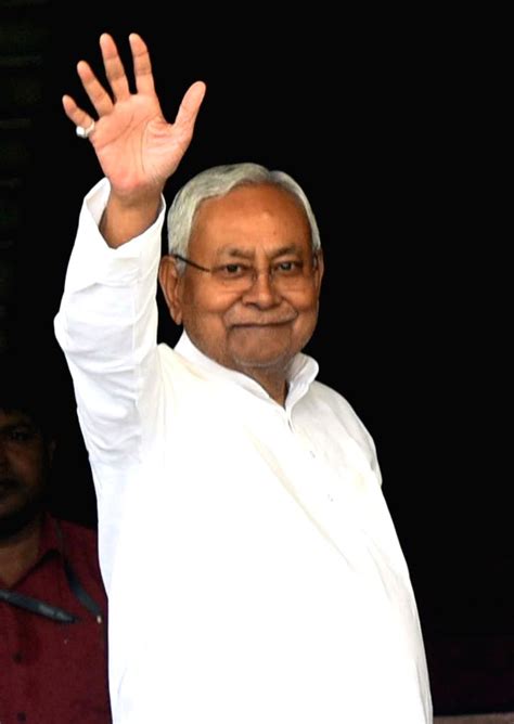 Bihar Chief Minister Nitish Kumar arrives at the state assembly